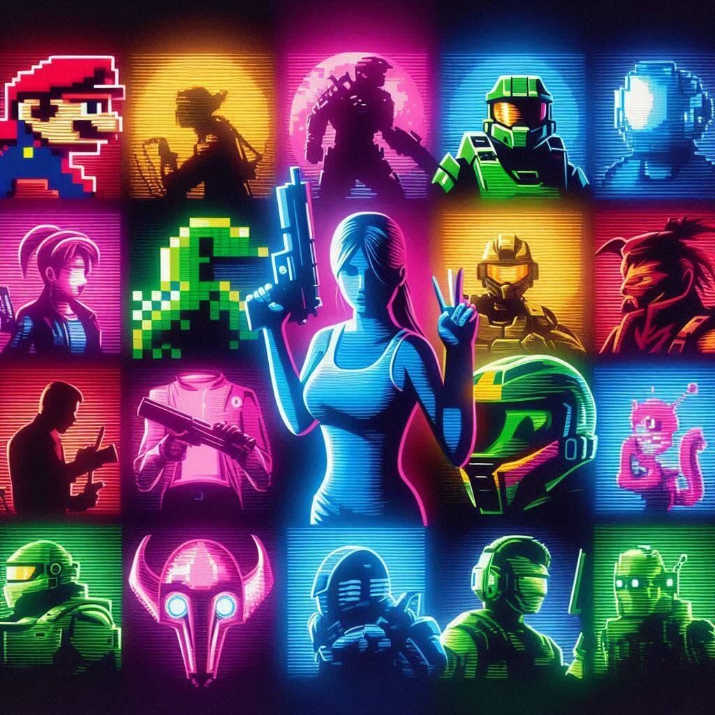 Collage for Which Video Game Icon Matches Your Style?